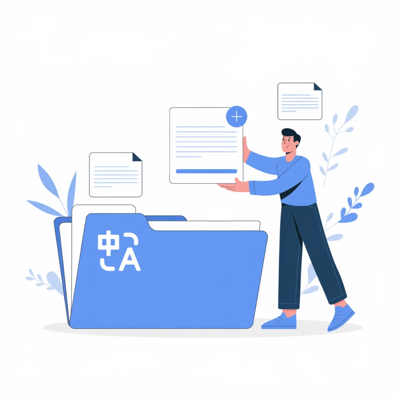 Transmonkey document translator Illustration