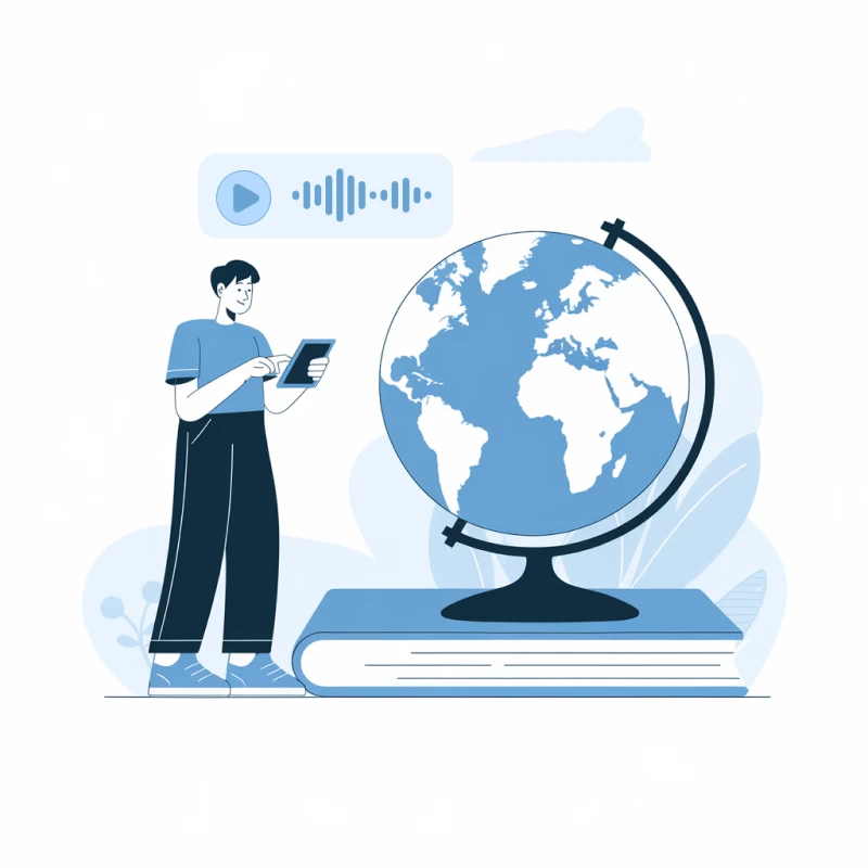 Transmonkey video translator Illustration