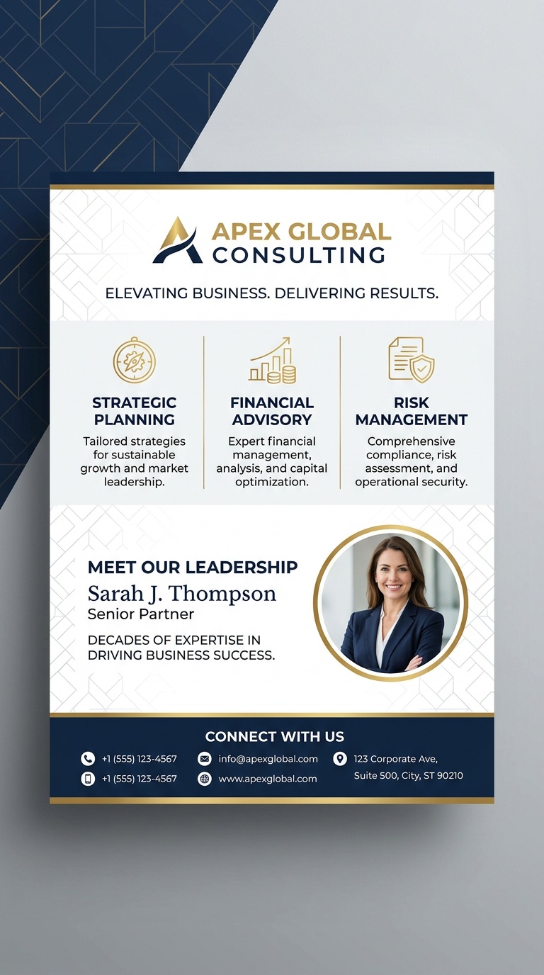 AI generated business flyer example