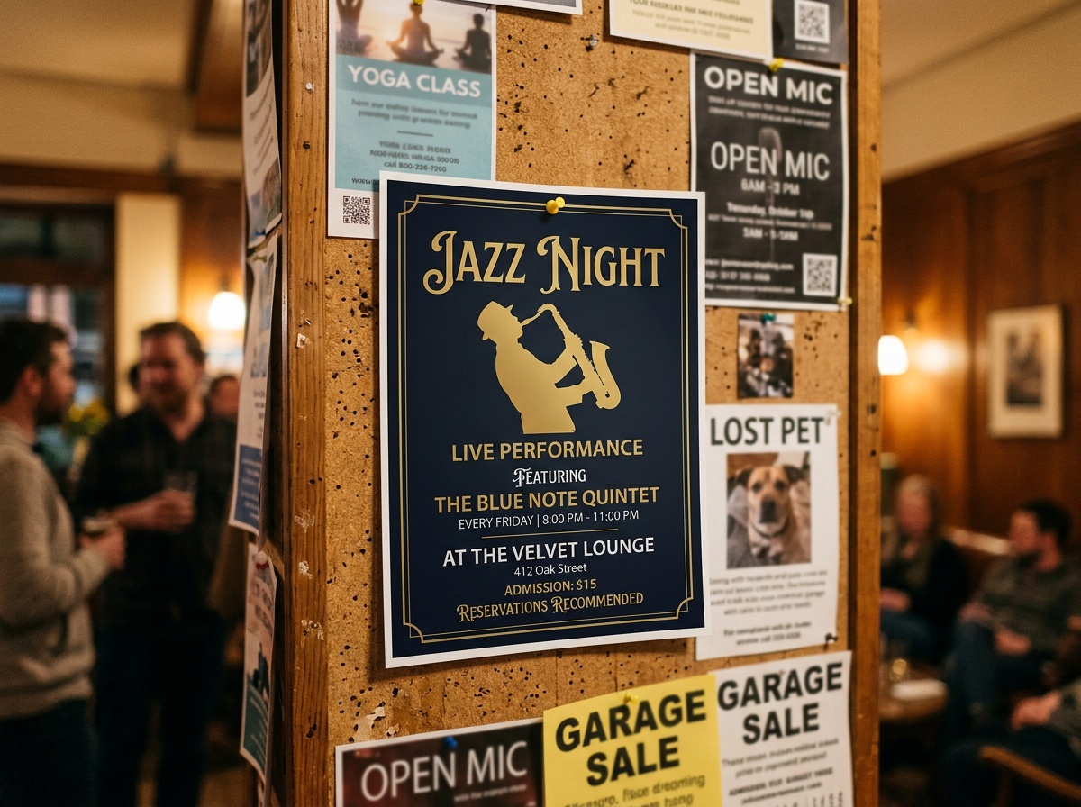 AI generated event flyer