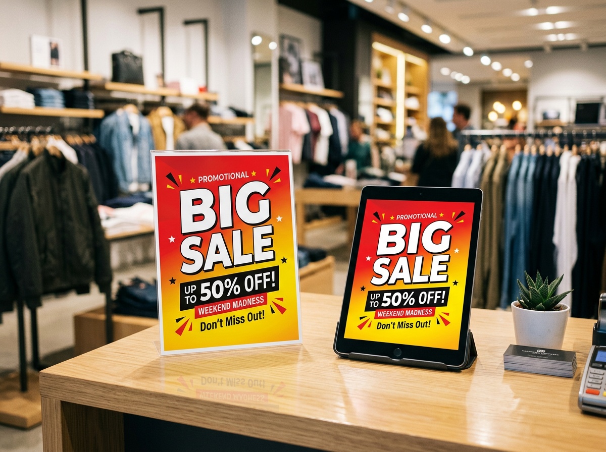 AI generated sale flyer