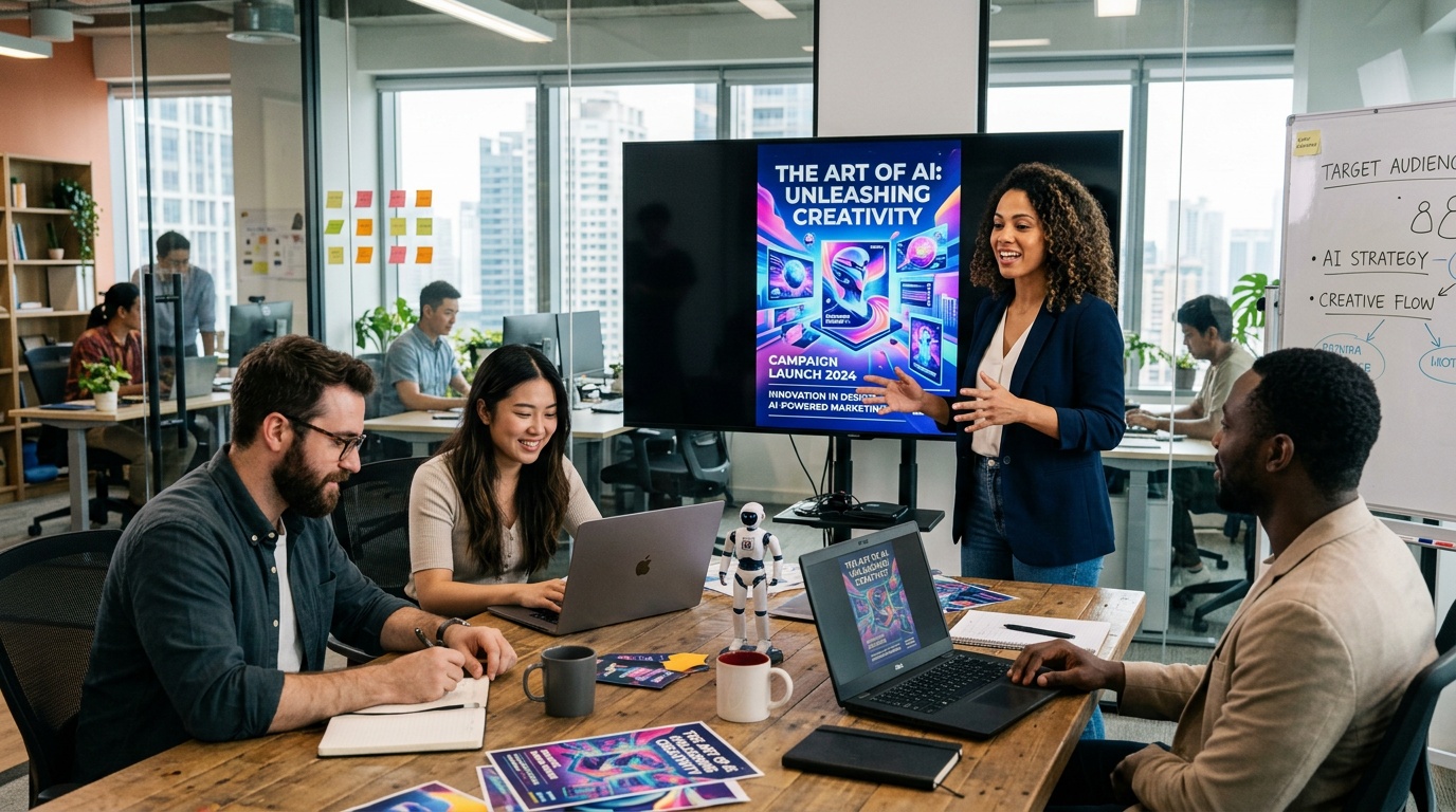 דוגמה למחולל פוסטר לרשתות חברתיות בינה מלאכותית