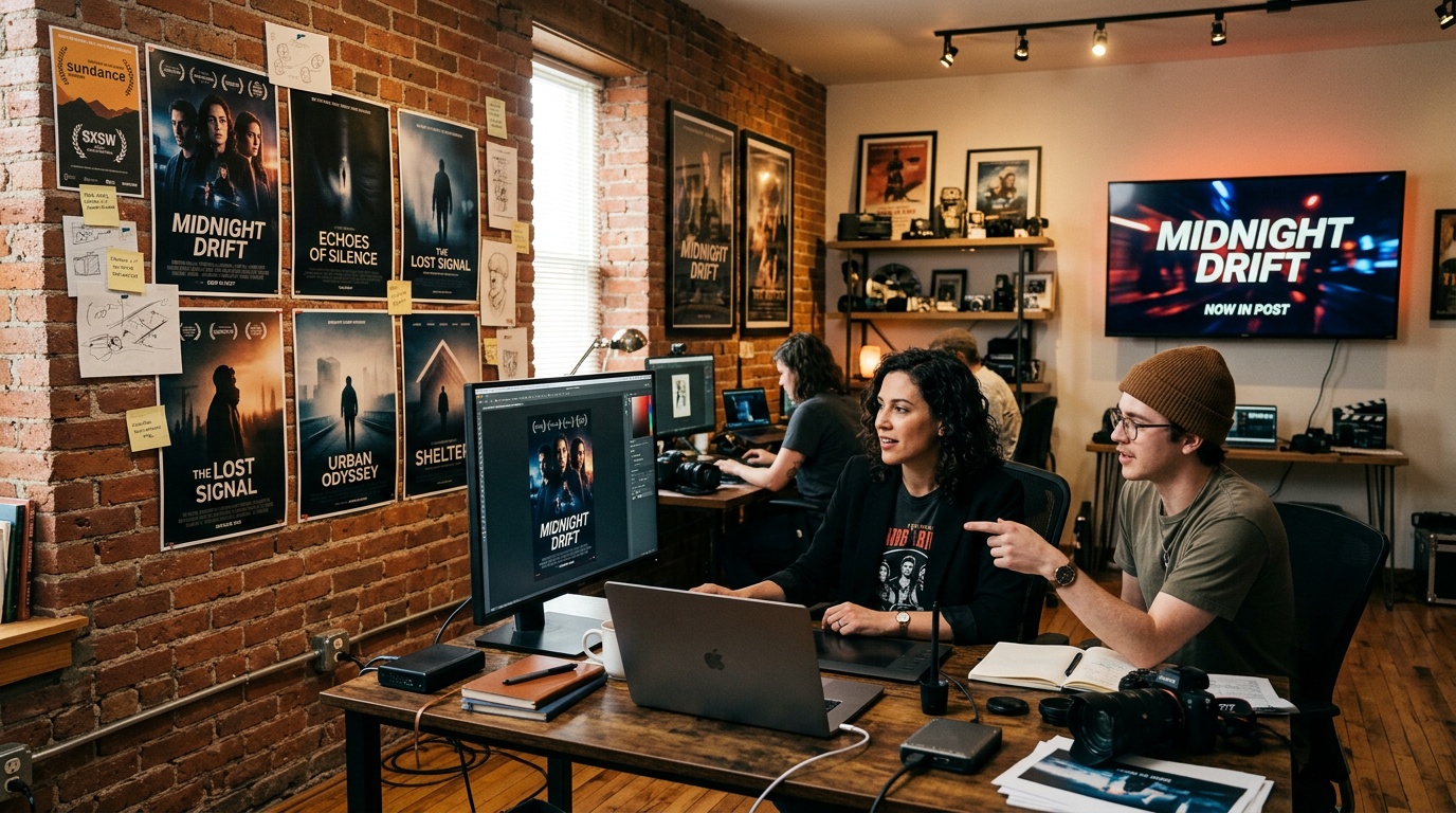 דוגמה למחולל פוסטר סרטים בינה מלאכותית