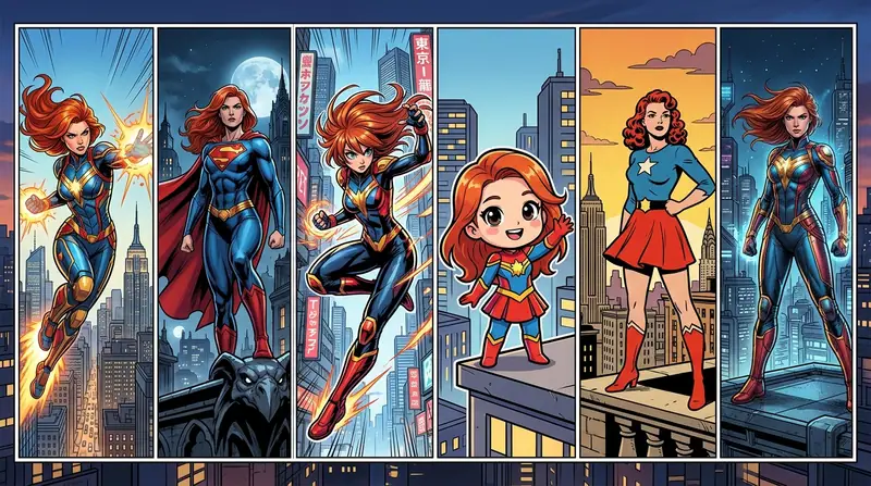 דוגמה להשוואת סגנון קומיקס