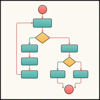 Thumbnail of a shopping decision flowchart example