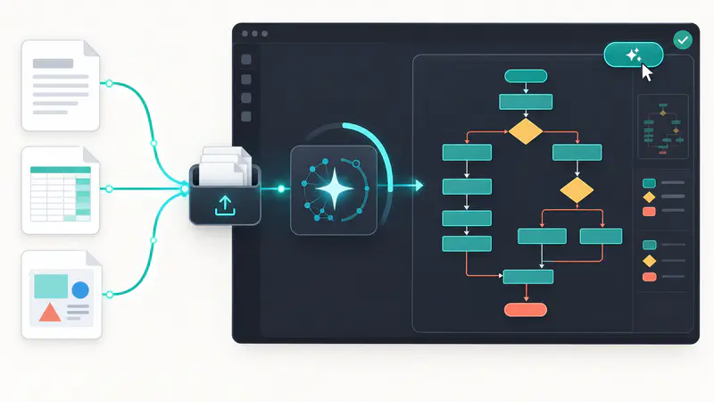 Document uploaded as context while an AI diagram is generated