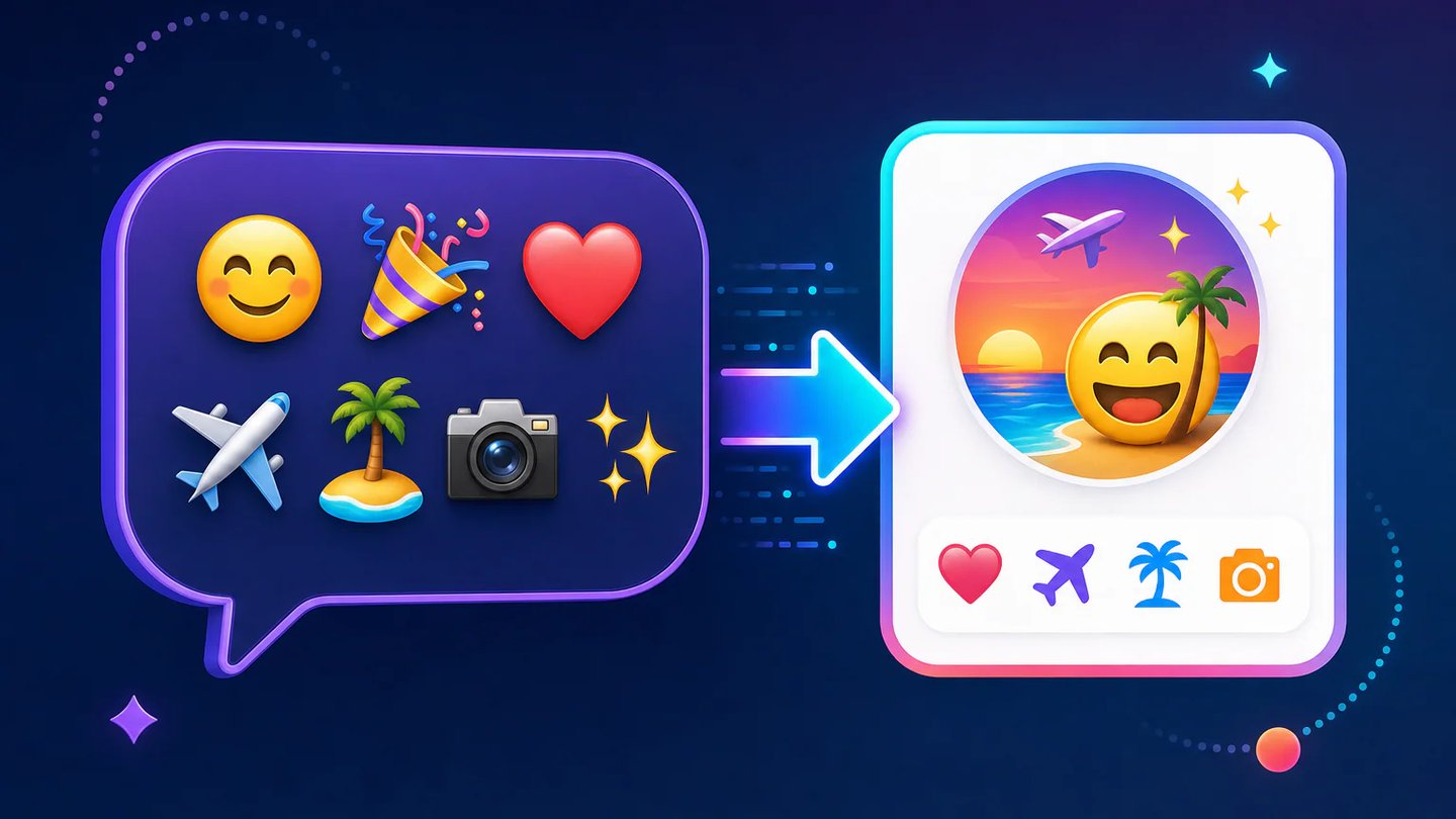 Grupperede emojisymboler fortolkes som en klar samtalebesked
