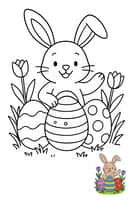 Easter Joy: Coloring Page
