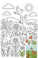 Explore the Vibrant World of Prairie Coloring Page