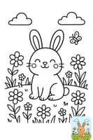 Hop into Joy with Our Bunny Coloring Page
