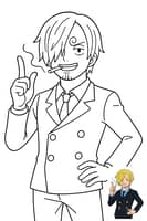 Sanji Coloring Page