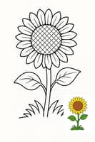 Sunflower Coloring Page: Brighten Your Day