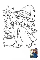 Witch Coloring Page: Add Magic to Your Art