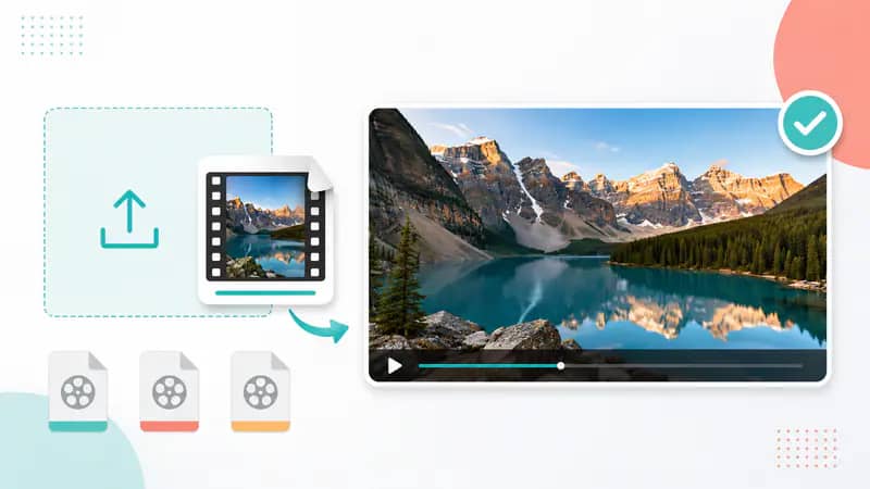 Uploading a video file to the AI video enhancer