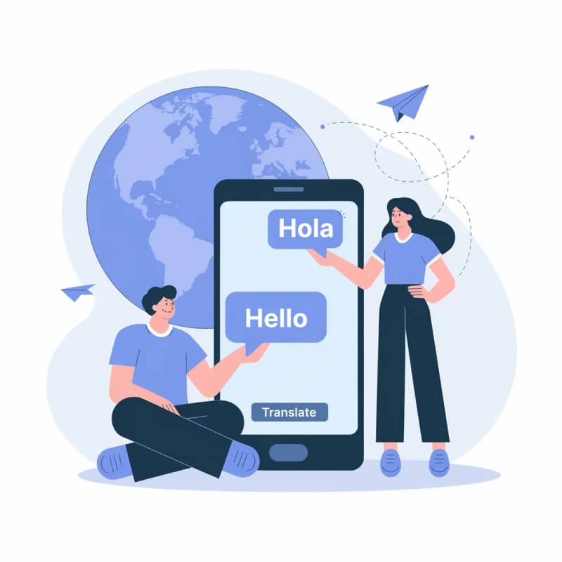 Illustrationer, der viser kraften i dokumentoversætteren