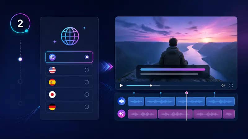 Choosing original captions or translated subtitles