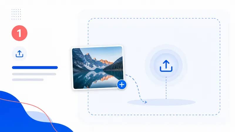 Uploading an image to the AI image detector
