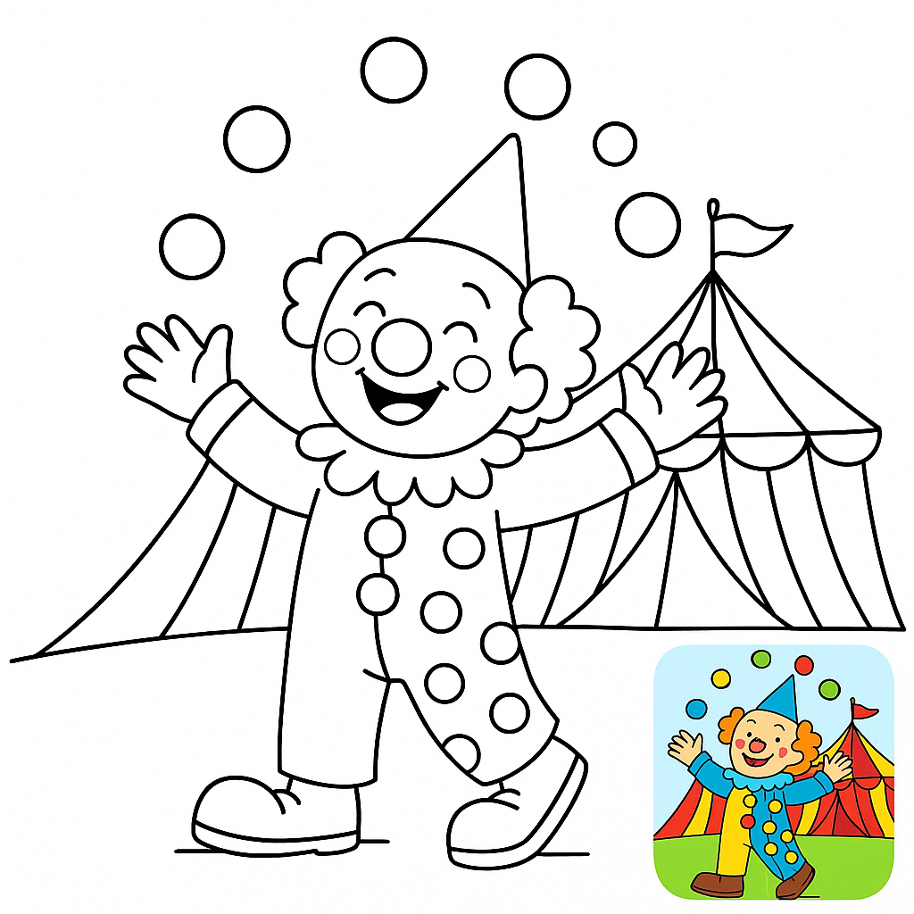 Circus Coloring Page: Step Right Into the Fun!