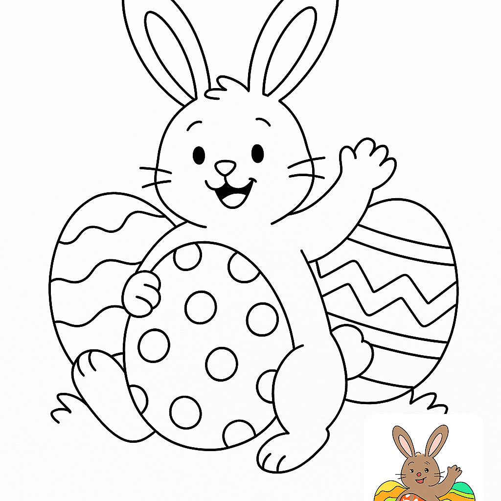 Easter Joy: Coloring Page