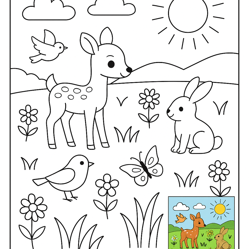 Explore the Vibrant World of Prairie Coloring Page