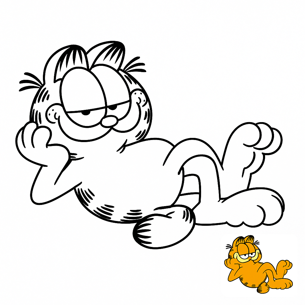 Garfield Coloring Page: Unleash Your Creativity
