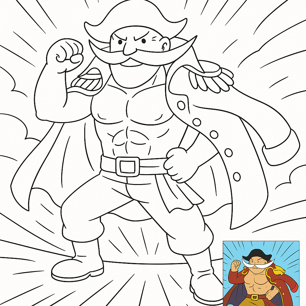 Whitebeard's Epic Coloring Page