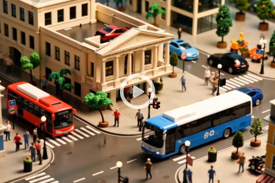 A miniature world daily life video created with Genie 3