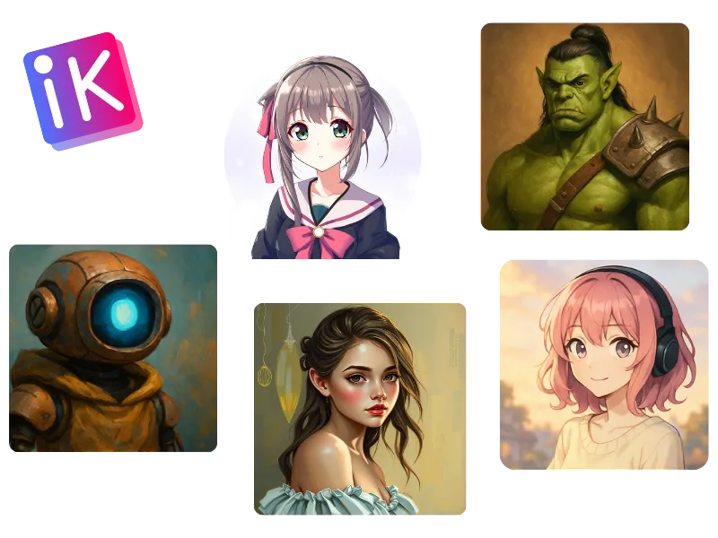 AI character generator examples