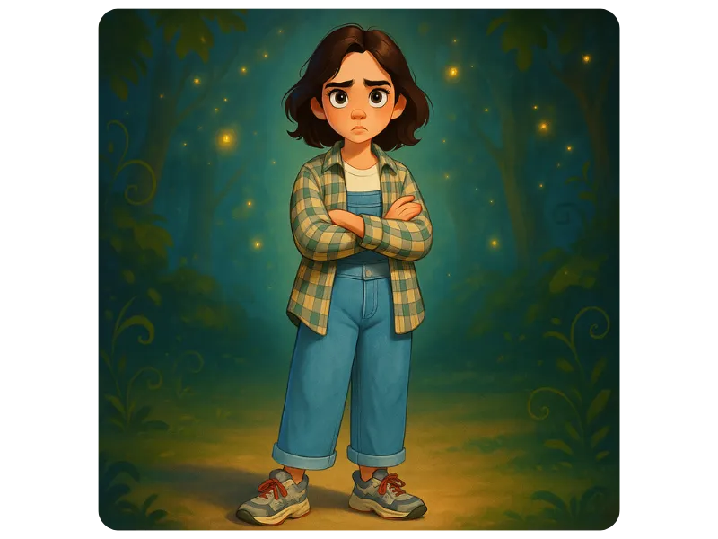 A Disney-style photo of a young lady